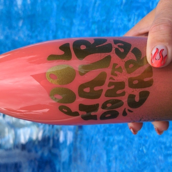 WATER BOTTLE Pool Hair Don't Care 🏝 Handmade Epoxy Resin 15oz - Picture 5 of 11